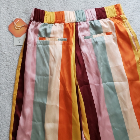 Fe Noel x Target Women's Mixed Vertical Stripe Print Wide Leg Pants - Picture 4 of 7